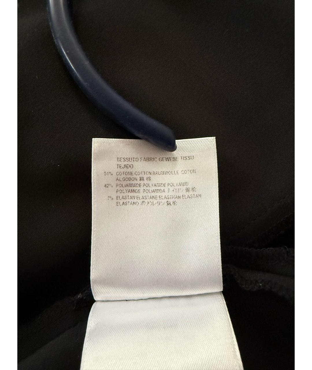 GUCCI Черные хлопко-эластановые брюки узкие, фото 7