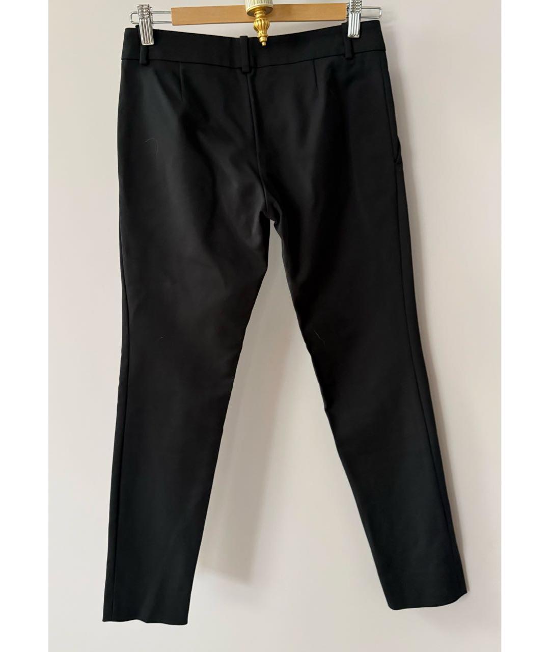 GUCCI Черные хлопко-эластановые брюки узкие, фото 2