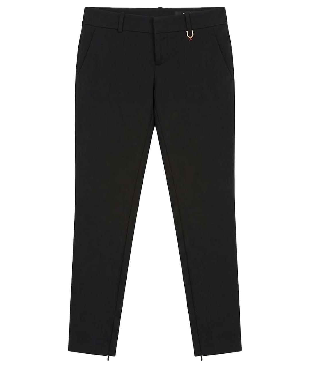 GUCCI Черные хлопко-эластановые брюки узкие, фото 1