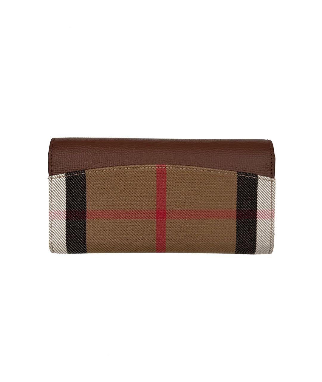 BURBERRY Коричневый кожаный кошелек, фото 2