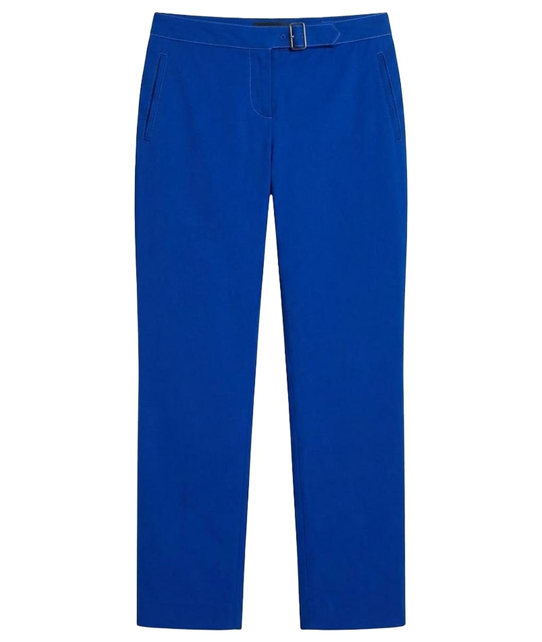 LORO PIANA Синие хлопко-эластановые капри, фото 1