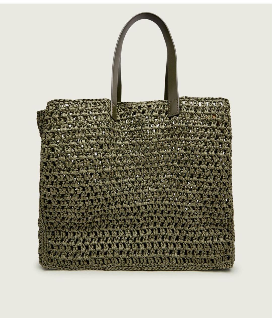 ANINE BING Хаки тканевая сумка тоут, фото 2