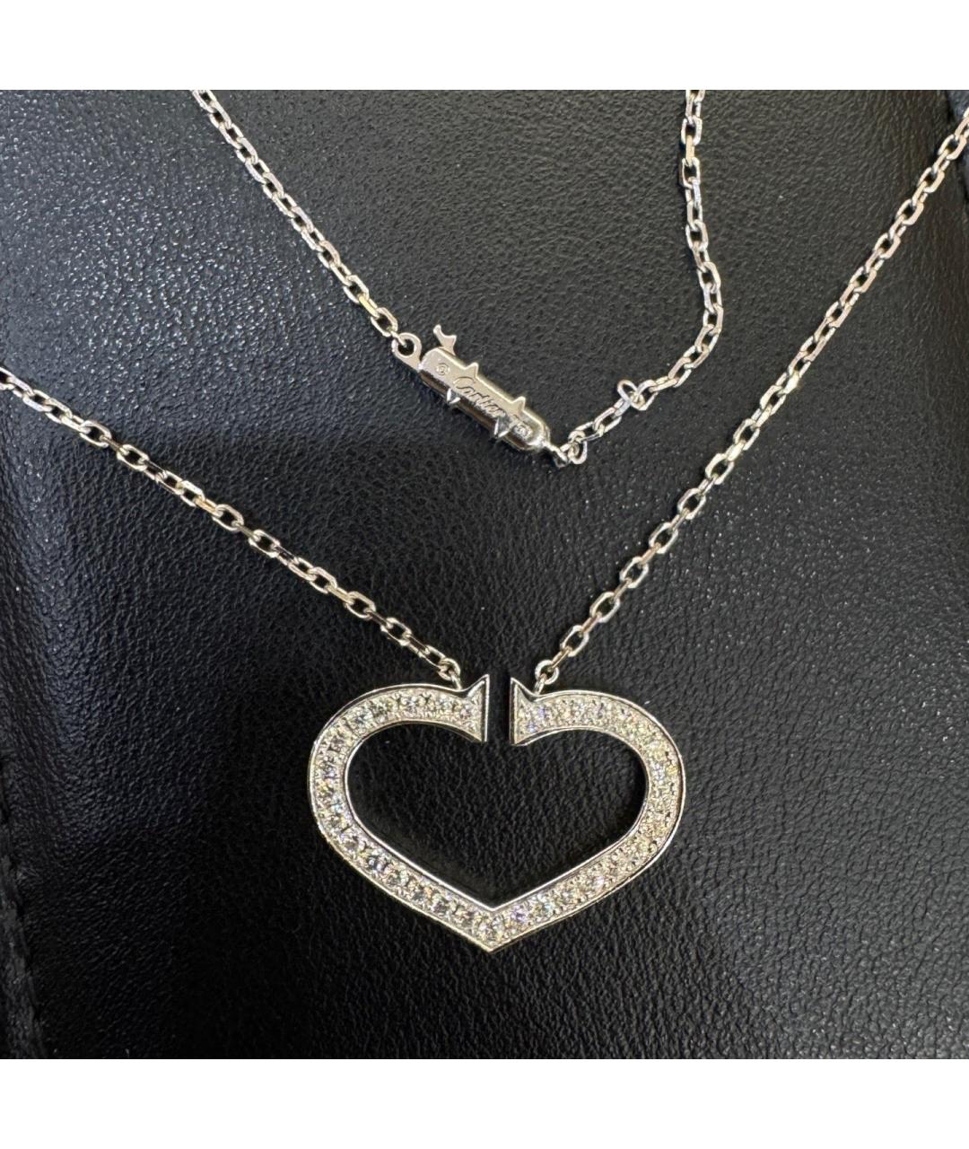 CARTIER Серебряное колье из белого золота, фото 6