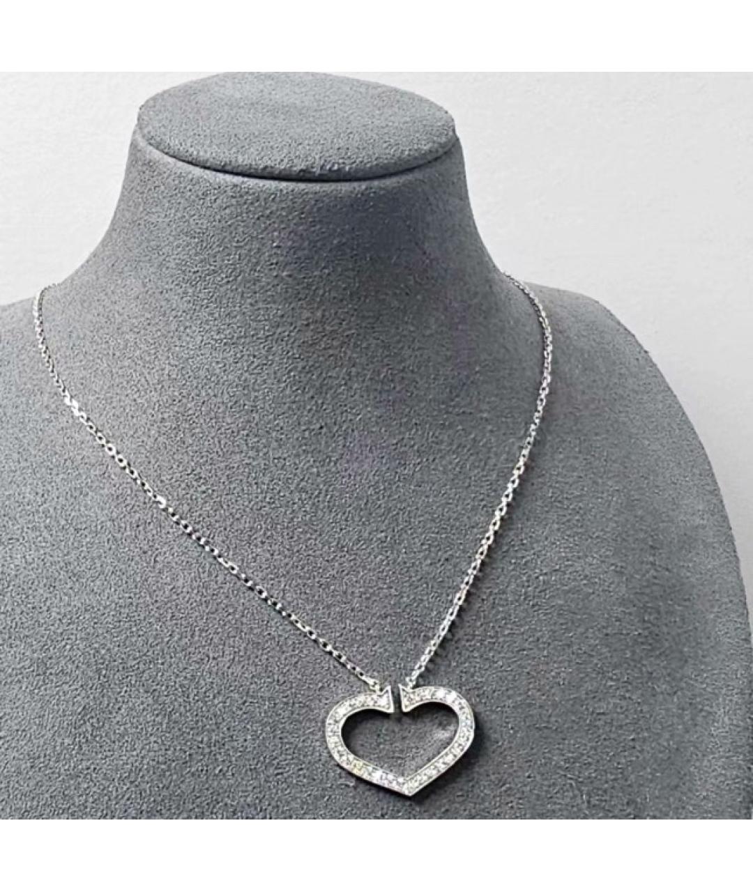 CARTIER Серебряное колье из белого золота, фото 4