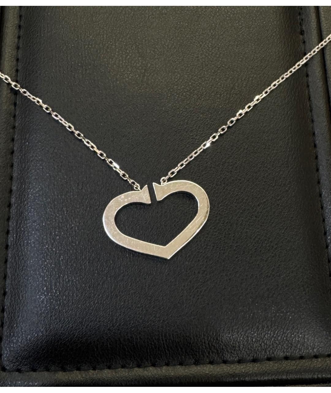 CARTIER Серебряное колье из белого золота, фото 2