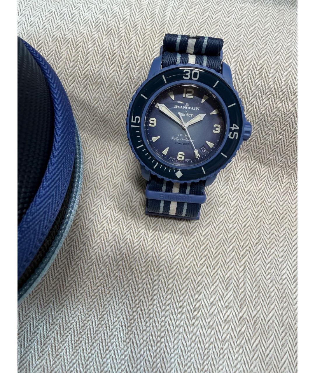 Swatch Синие часы, фото 6