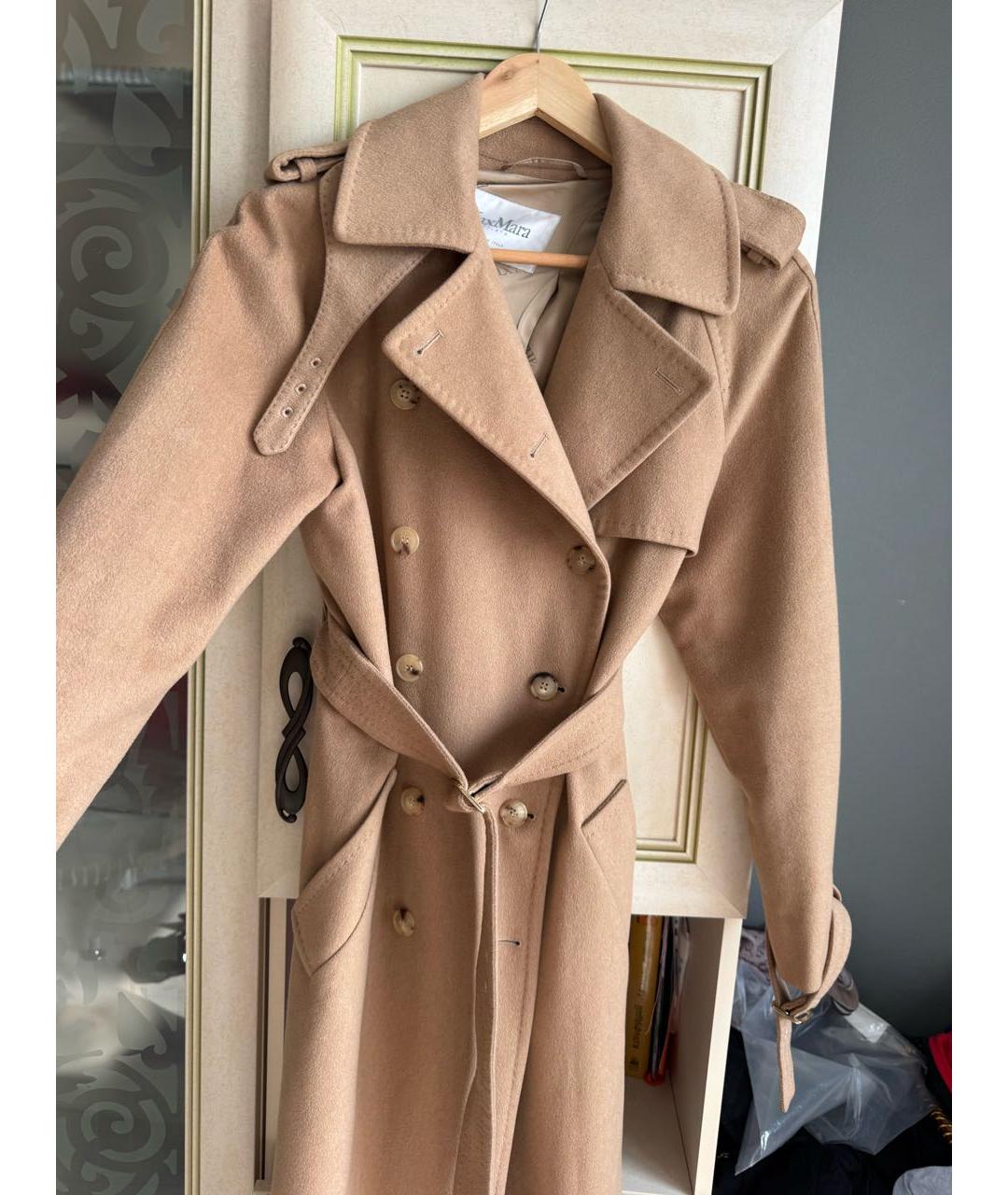 MAX MARA Бежевое кашемировое пальто, фото 3