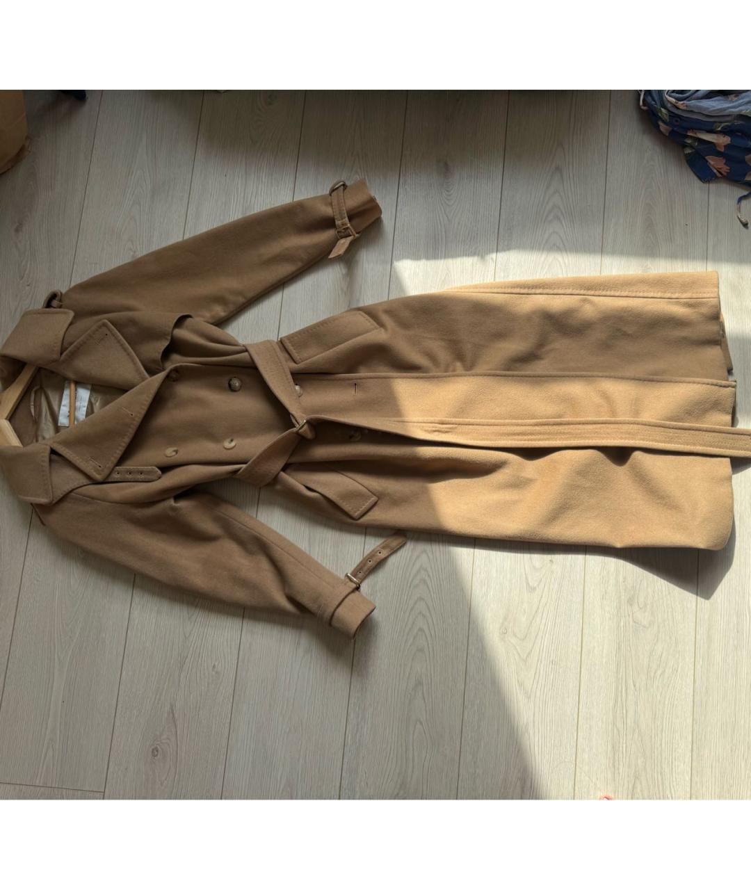 MAX MARA Бежевое кашемировое пальто, фото 5