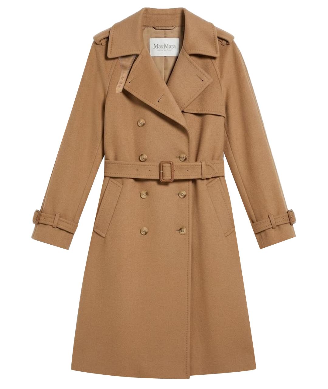 MAX MARA Бежевое кашемировое пальто, фото 1