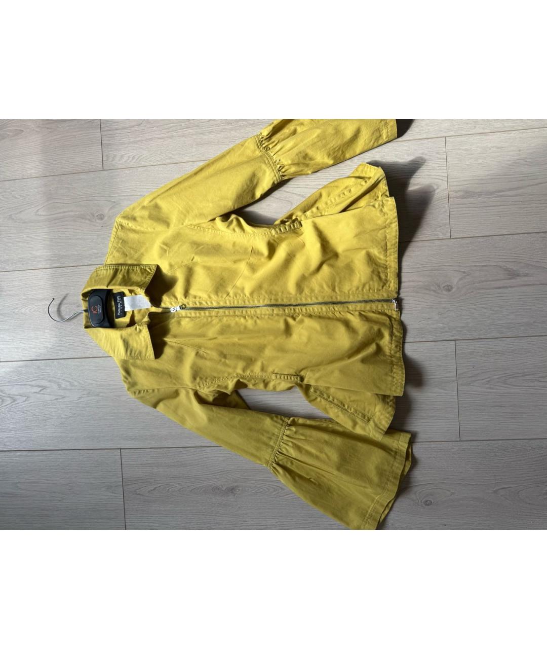 PATRIZIA PEPE Желтая хлопковая парка, фото 4