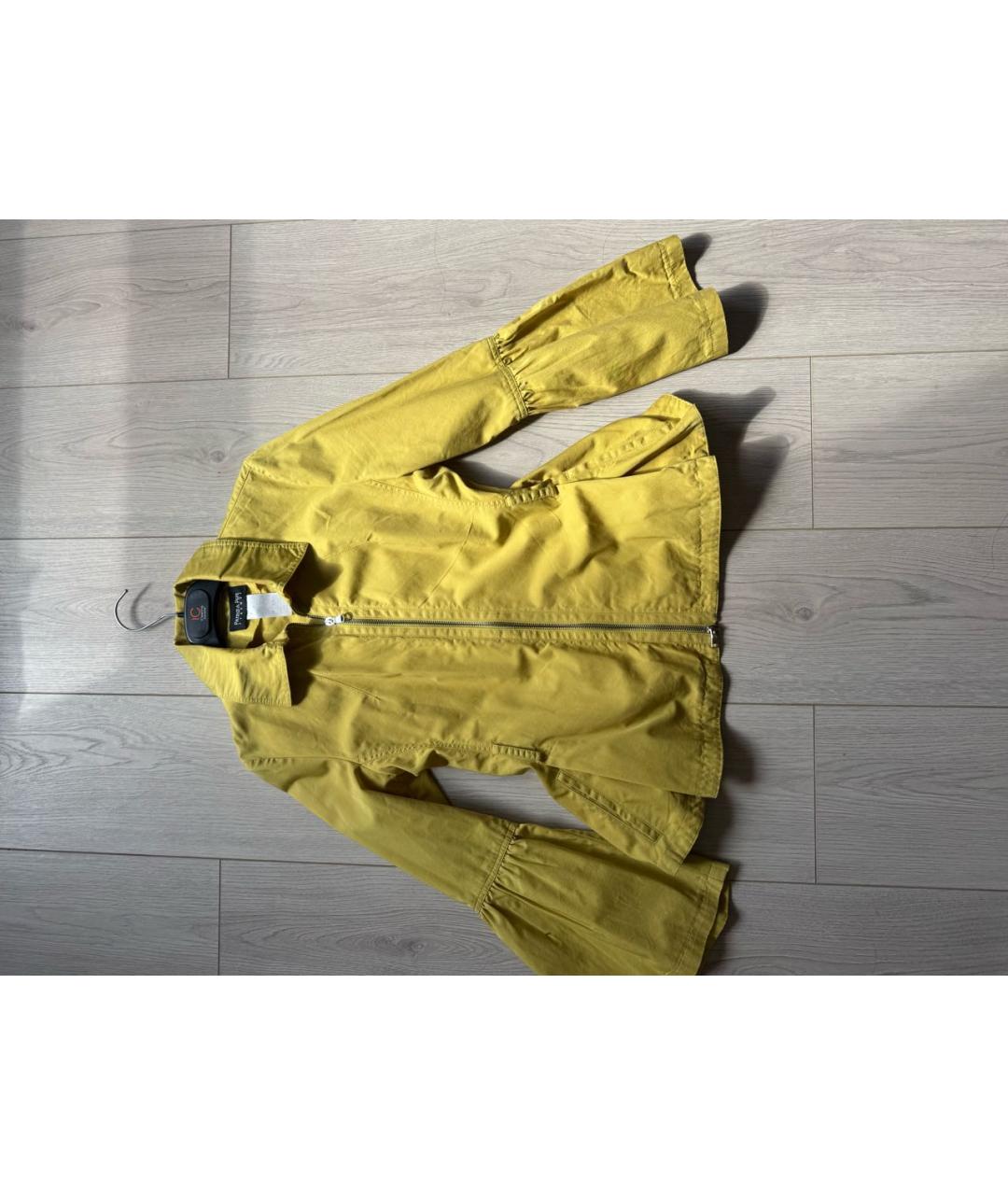 PATRIZIA PEPE Желтая хлопковая парка, фото 3