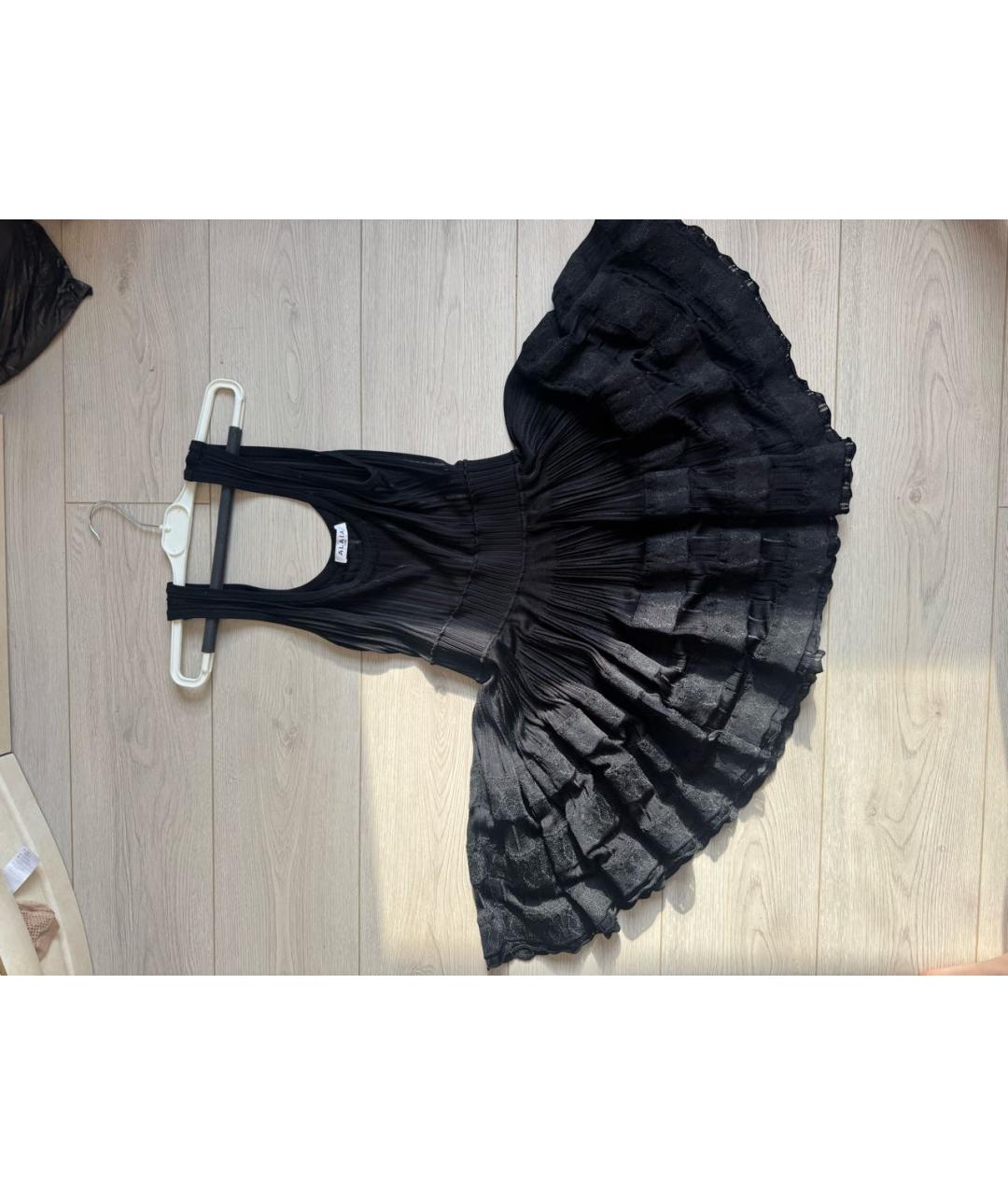 ALAIA Черное вискозное вечернее платье, фото 2