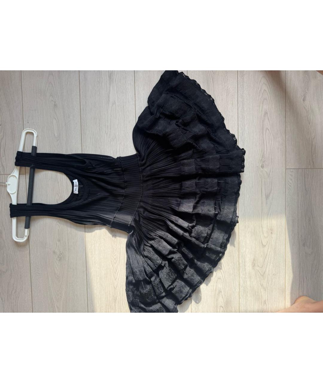 ALAIA Черное вискозное вечернее платье, фото 3