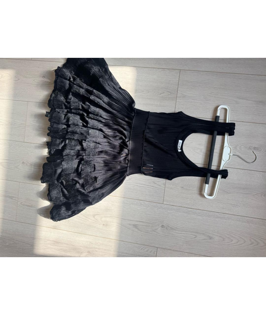 ALAIA Черное вискозное вечернее платье, фото 5