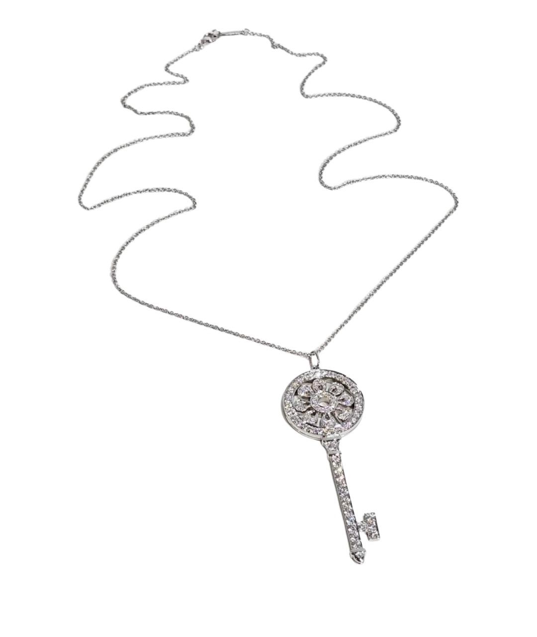 TIFFANY&CO Серебряное платиновое колье, фото 1