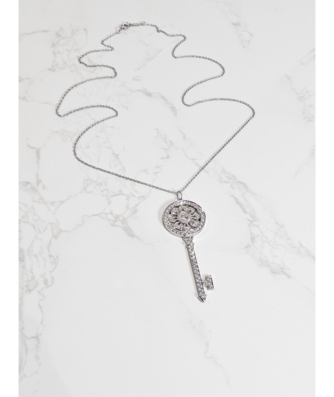 TIFFANY&CO Серебряное платиновое колье, фото 3