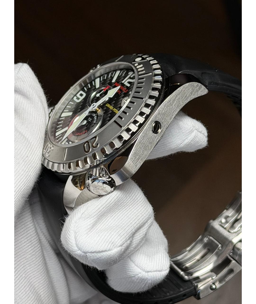 GIRARD PERREGAUX Черные часы, фото 4