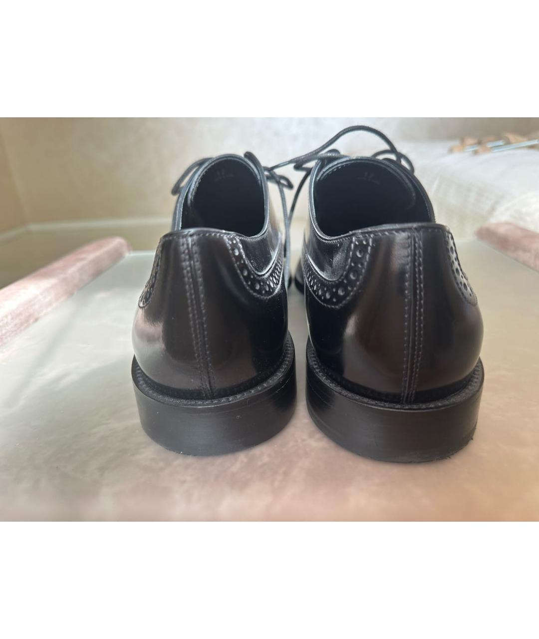 TOD'S Черные кожаные туфли, фото 4