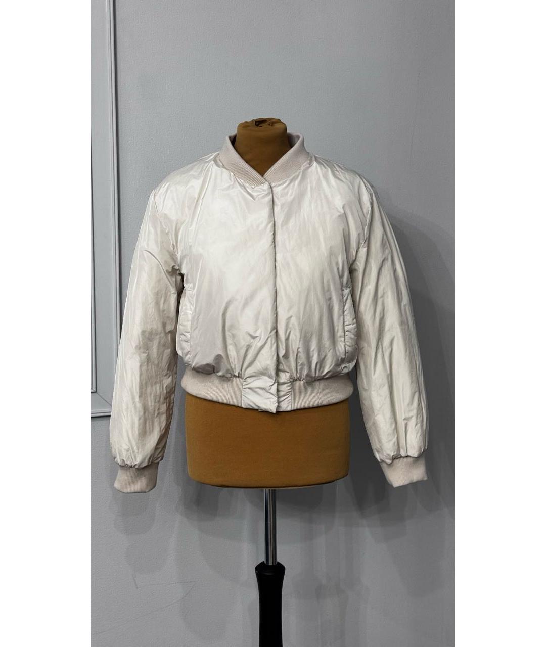 MAX MARA THE CUBE Бежевая полиамидовая куртка, фото 4