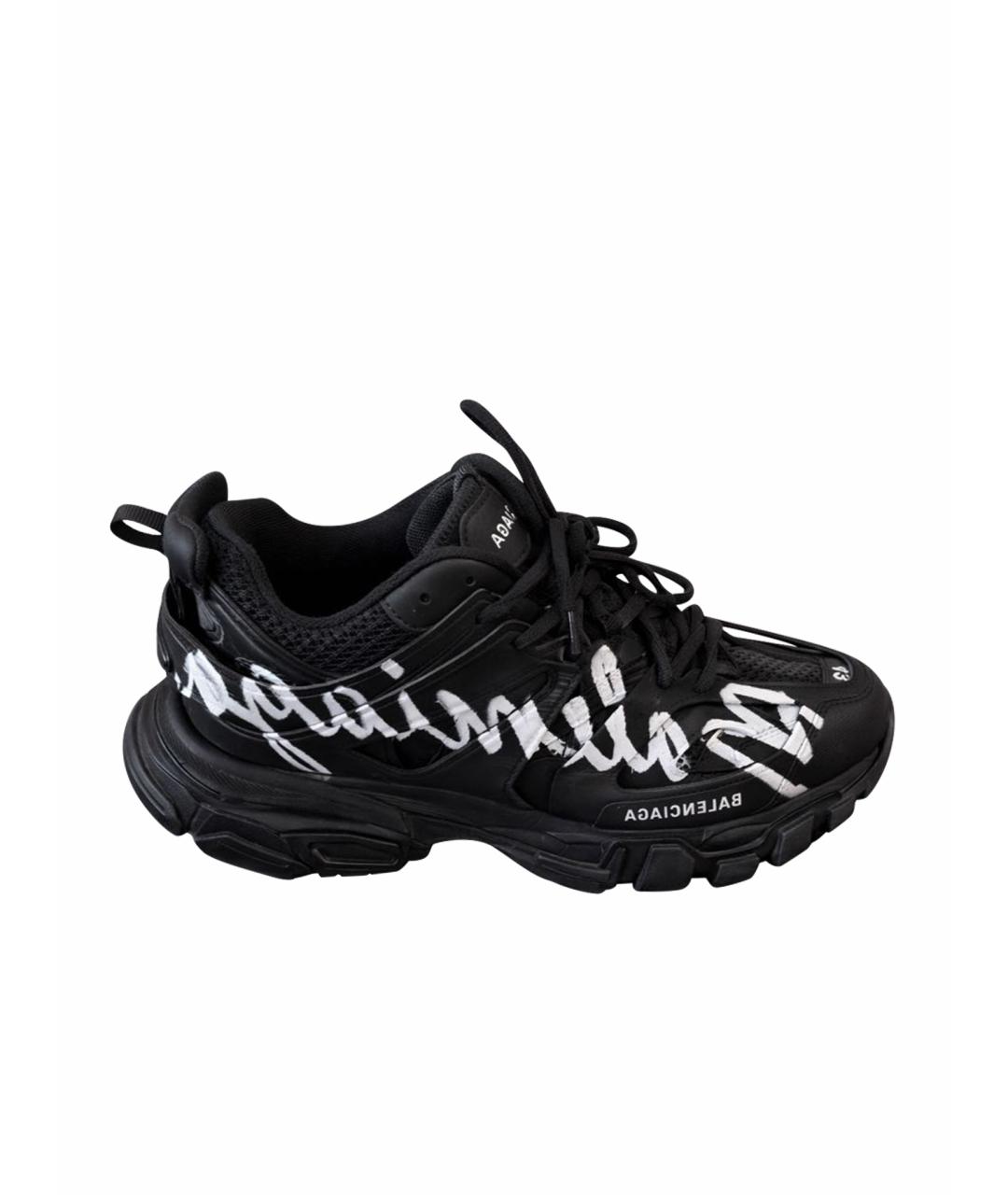 BALENCIAGA Антрацитовые низкие кроссовки / кеды, фото 6