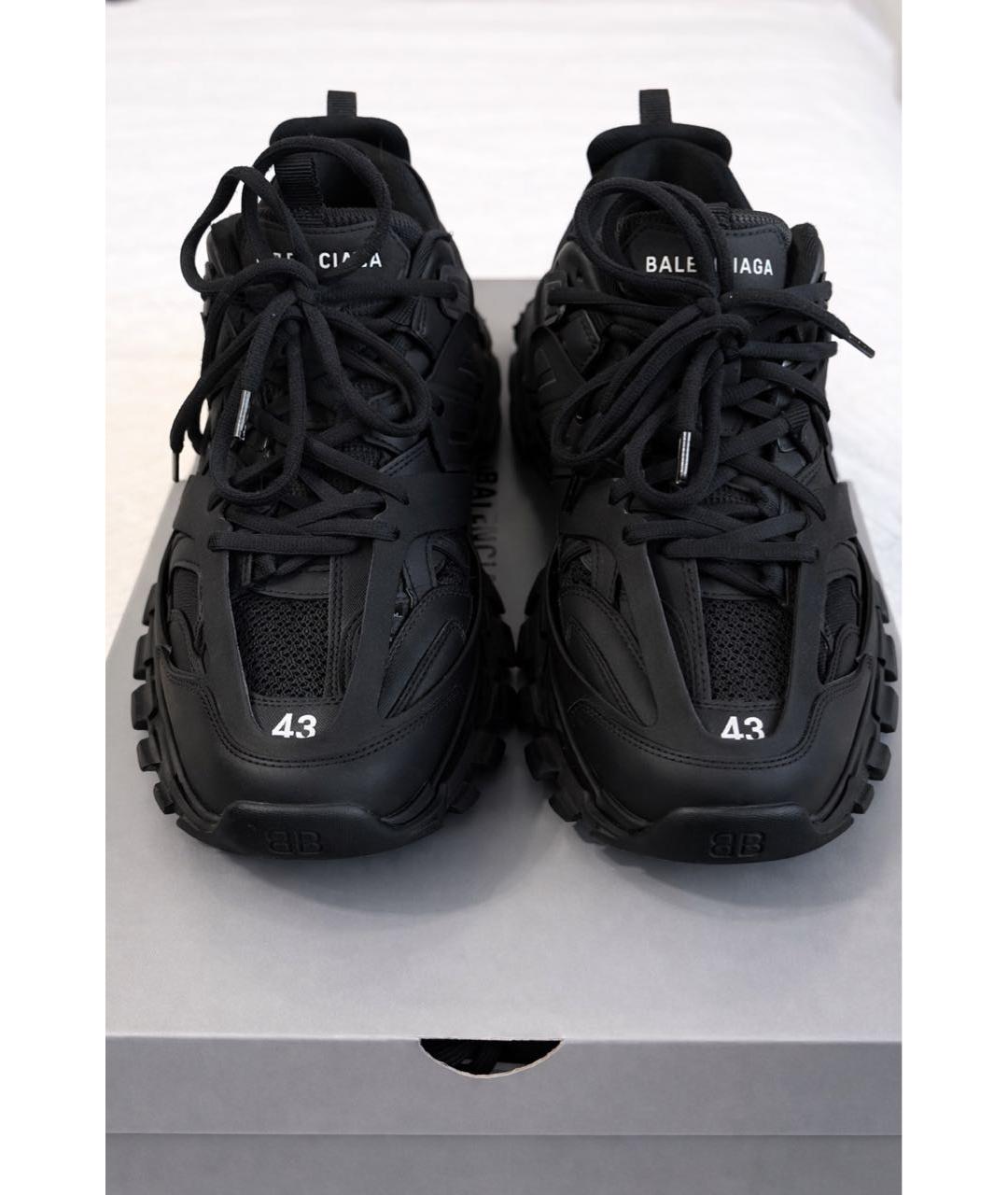 BALENCIAGA Антрацитовые низкие кроссовки / кеды, фото 2