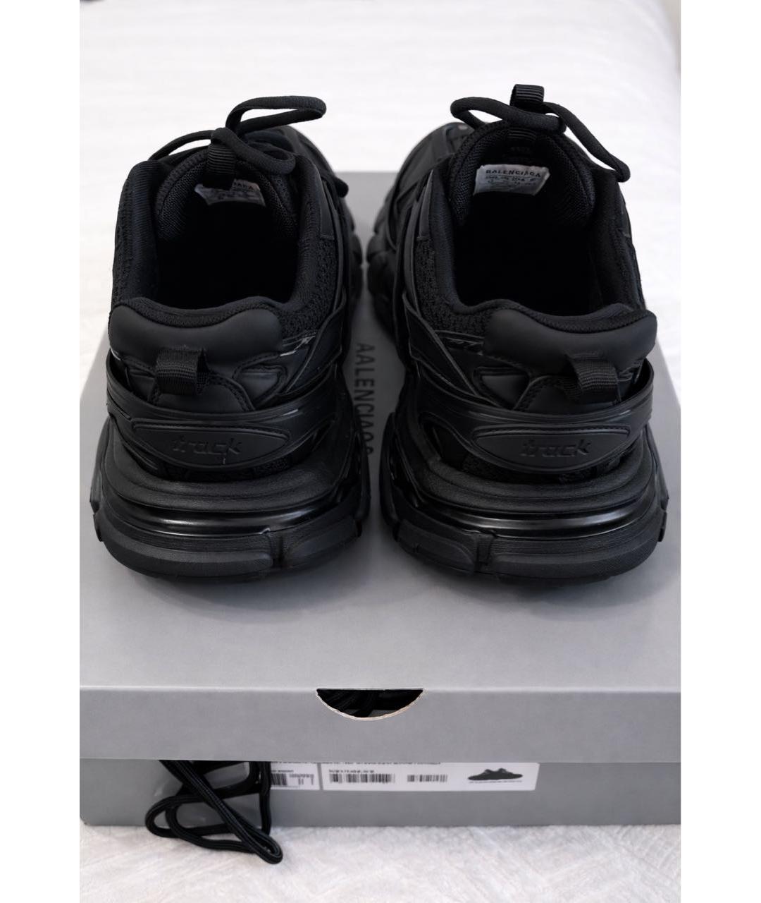 BALENCIAGA Антрацитовые низкие кроссовки / кеды, фото 4