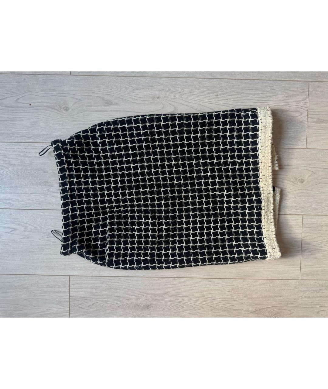 CHANEL Бежевая шерстяная юбка миди, фото 3