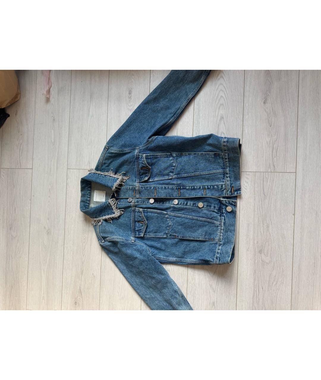 SANDRO Голубой деним джемпер / свитер, фото 2