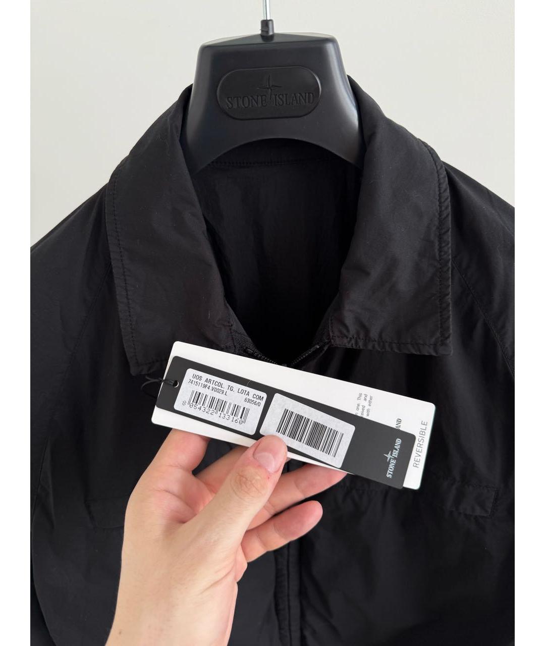 STONE ISLAND Черная куртка, фото 3