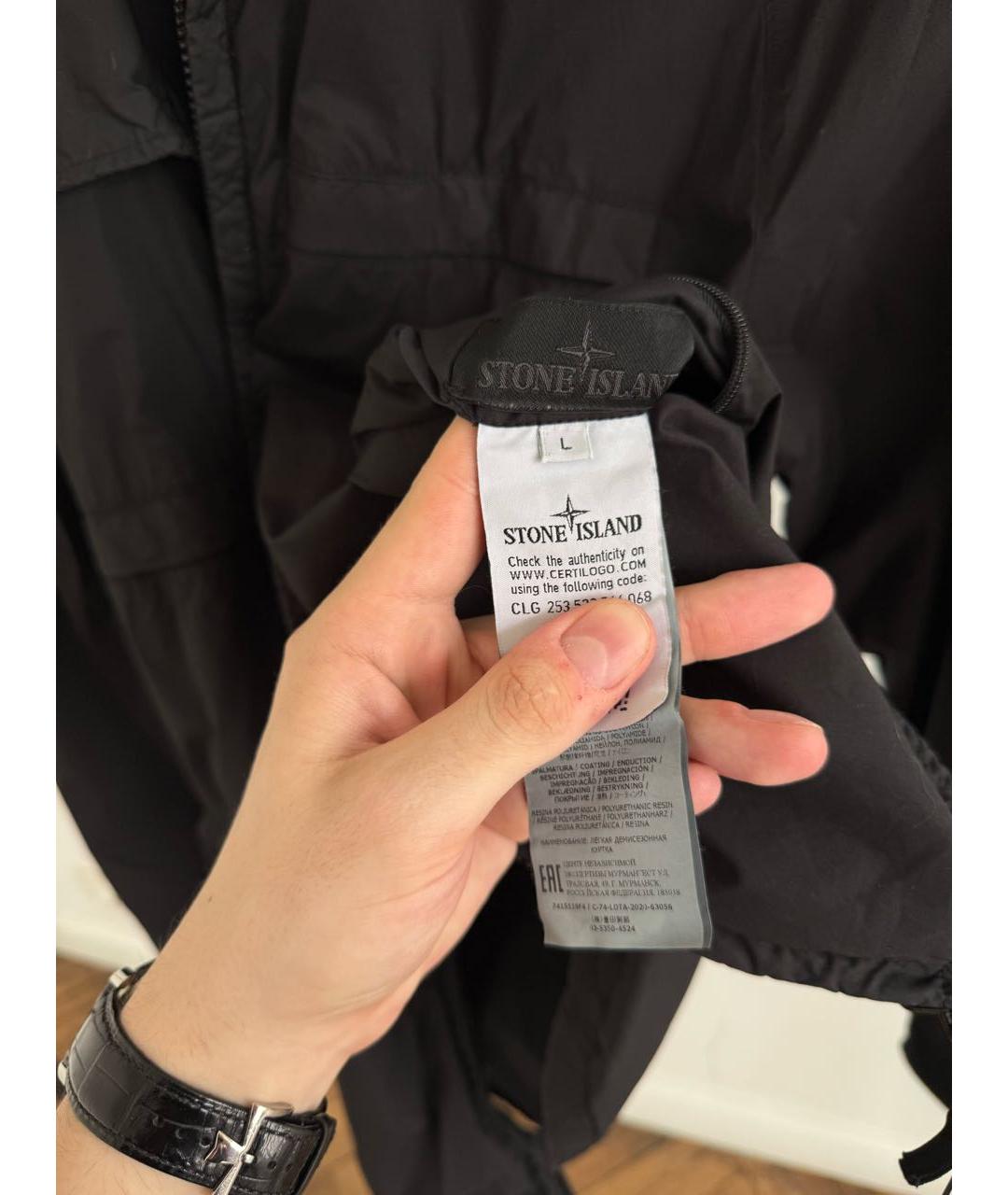 STONE ISLAND Черная куртка, фото 6