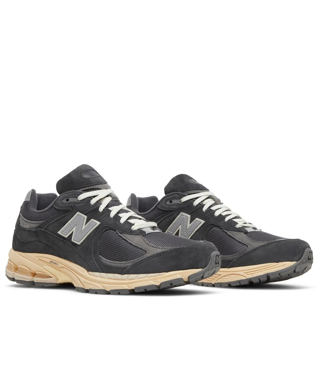NEW BALANCE Антрацитовые кожаные кроссовки, фото 2