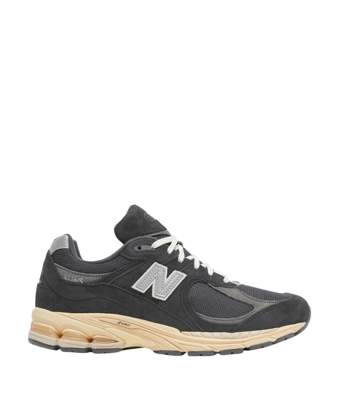 NEW BALANCE Антрацитовые кожаные кроссовки, фото 1