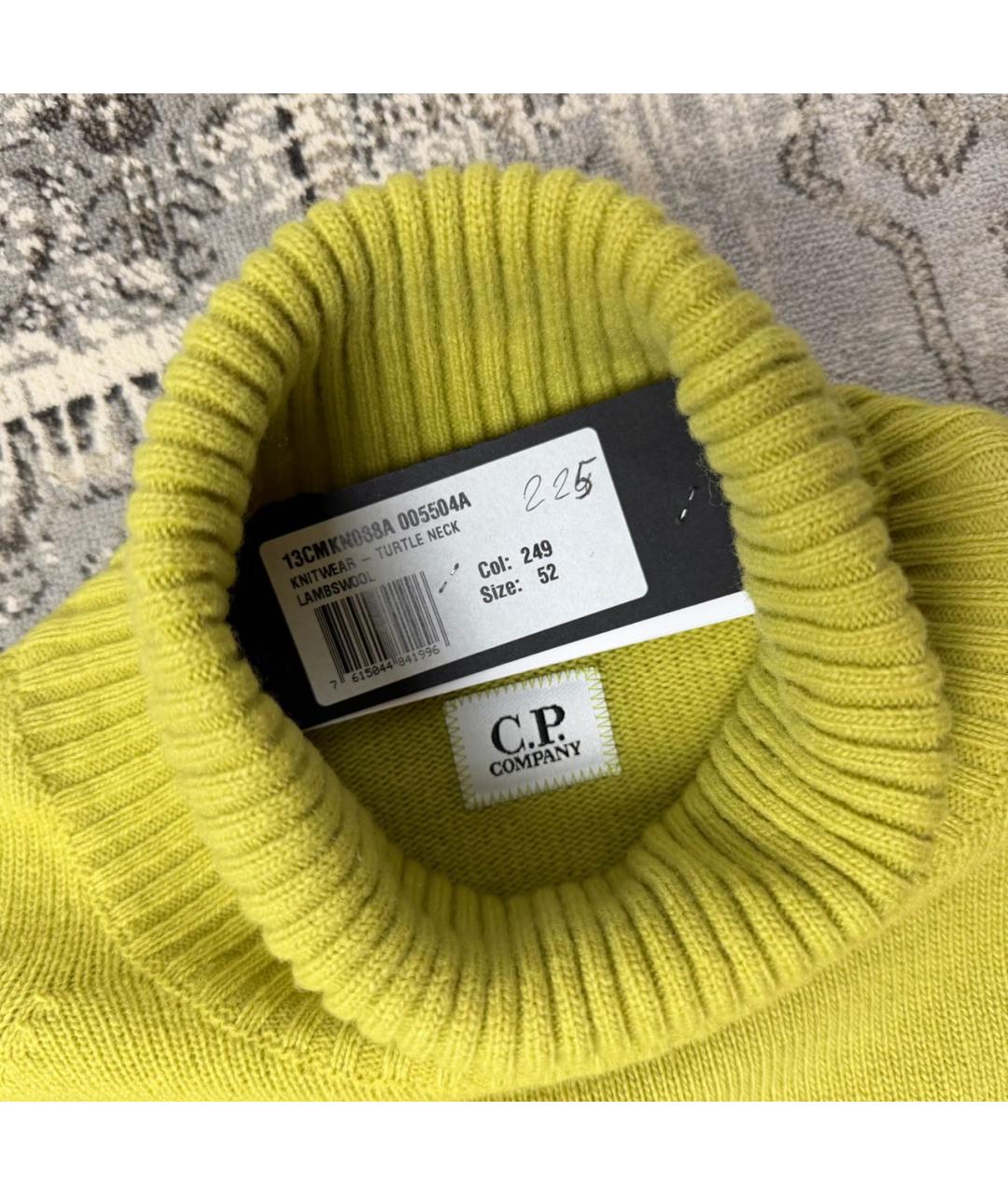 CP COMPANY Зеленая шерстяная водолазка, фото 4