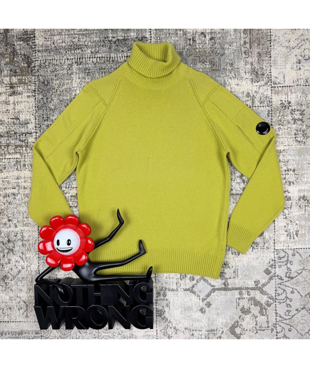 CP COMPANY Зеленая шерстяная водолазка, фото 7