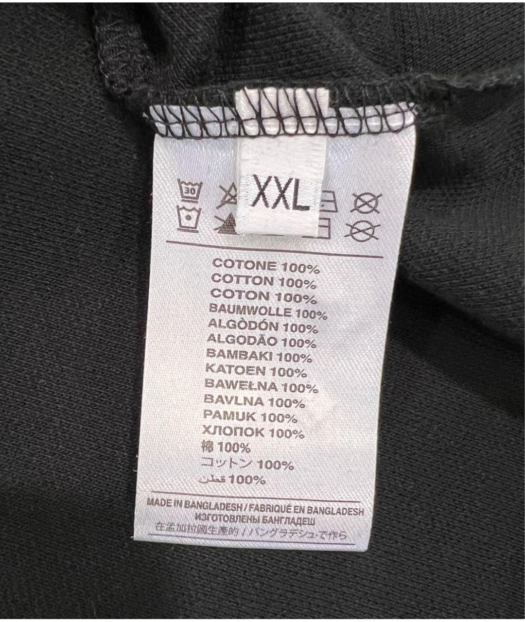 JOHN RICHMOND Черное хлопковое поло с коротким рукавом, фото 4