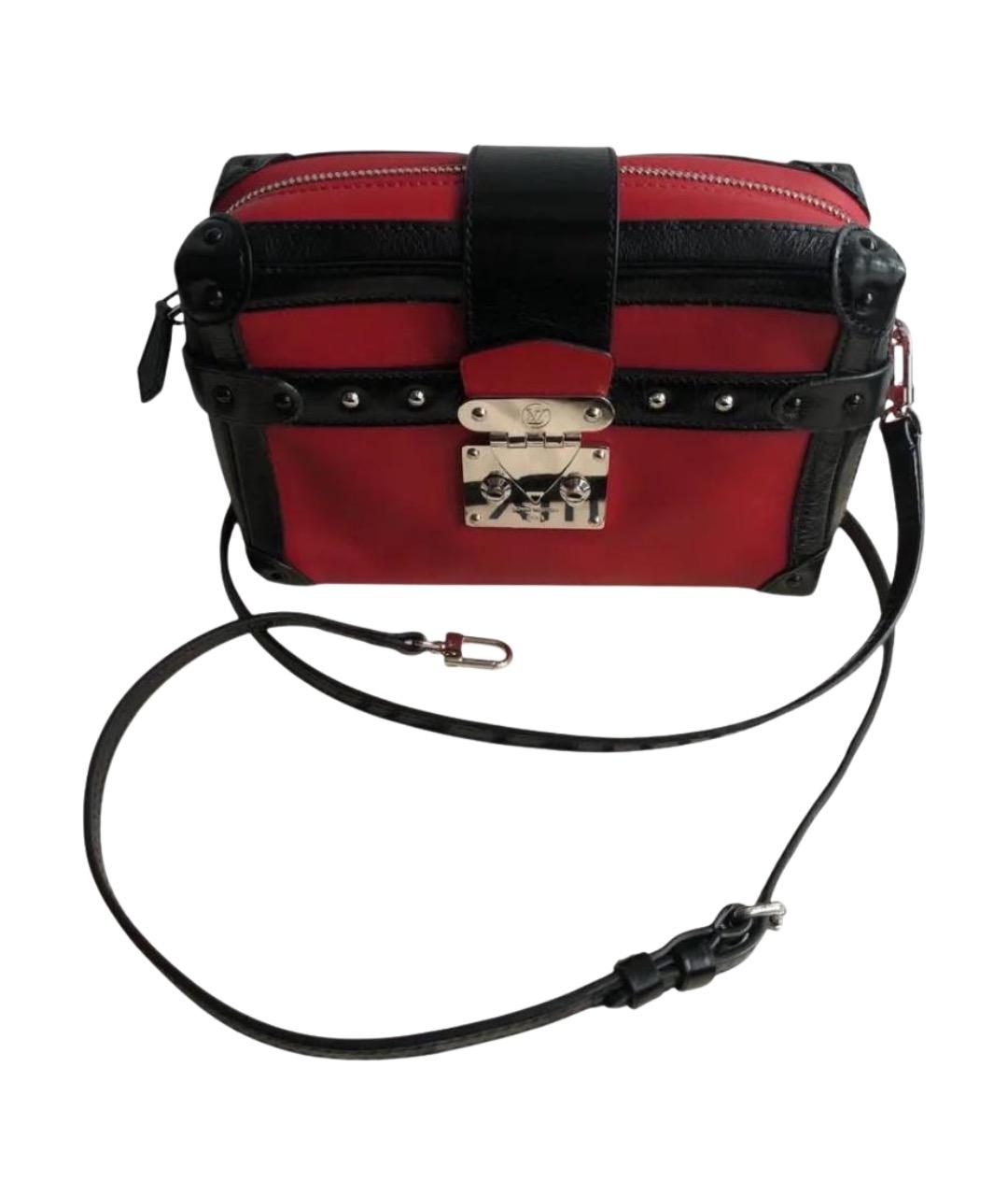 LOUIS VUITTON Красная кожаная сумка на плечо, фото 1