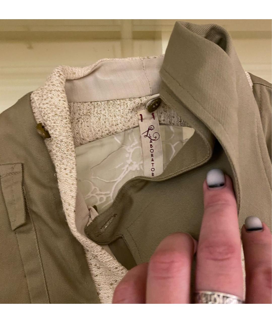 ANTONIO MARRAS Хаки шелковый жакет/пиджак, фото 8