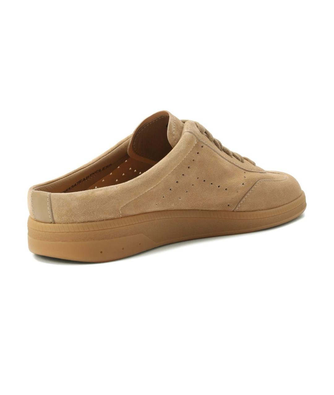 SANTONI Бежевые замшевые сабо, фото 5