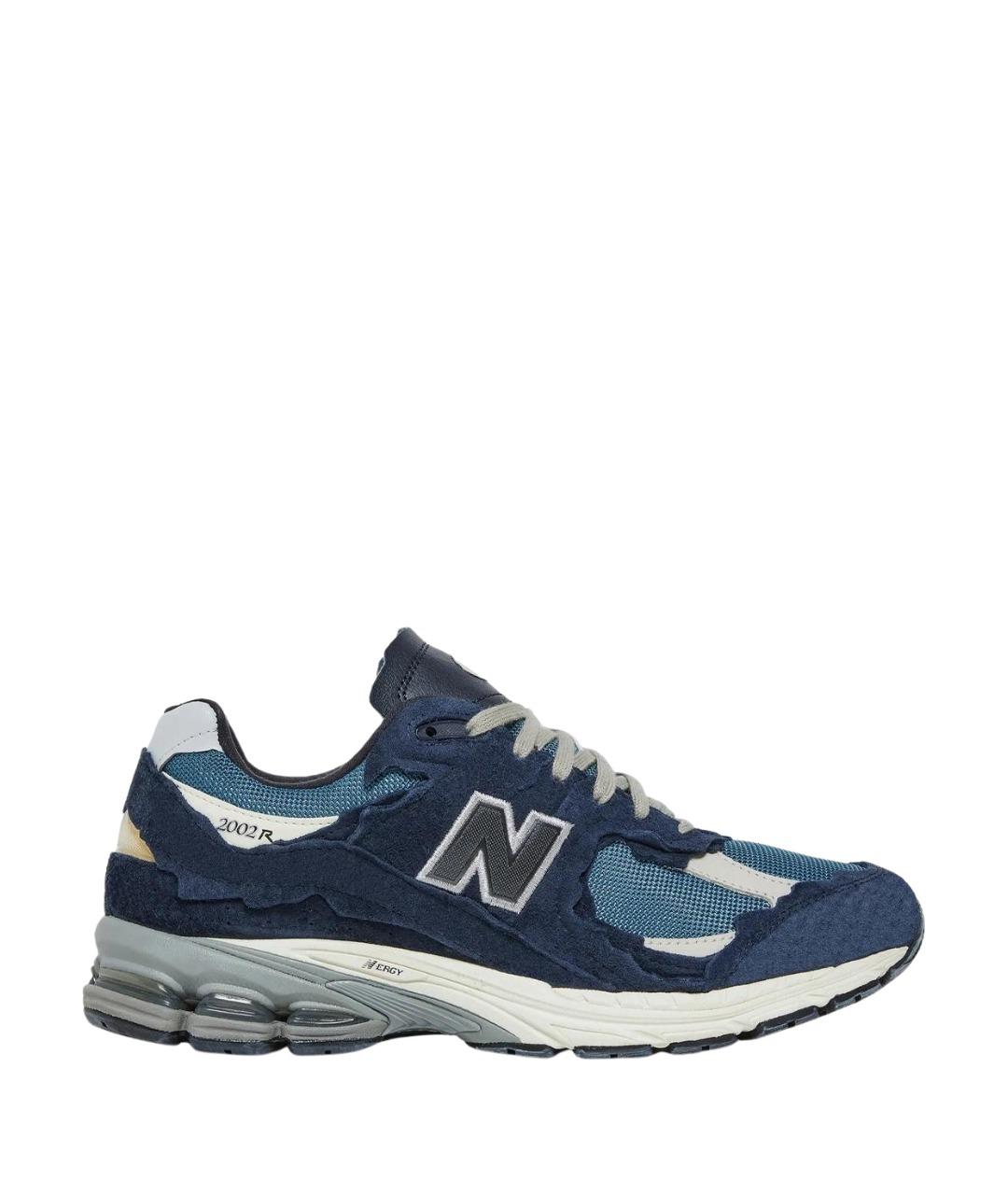 NEW BALANCE Темно-синие кожаные кроссовки, фото 1