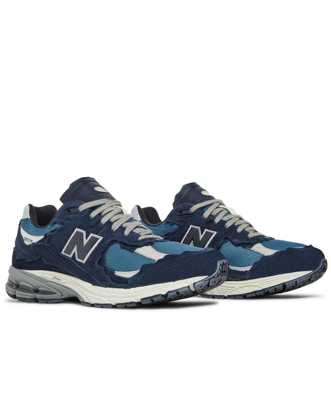 NEW BALANCE Темно-синие кожаные кроссовки, фото 2
