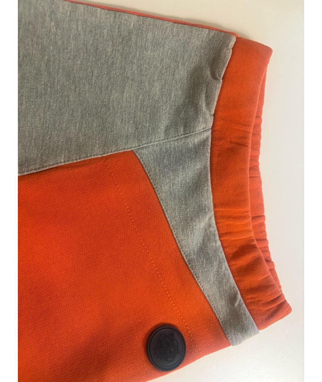 KENZO Оранжевое хлопковые брюки и шорты, фото 3