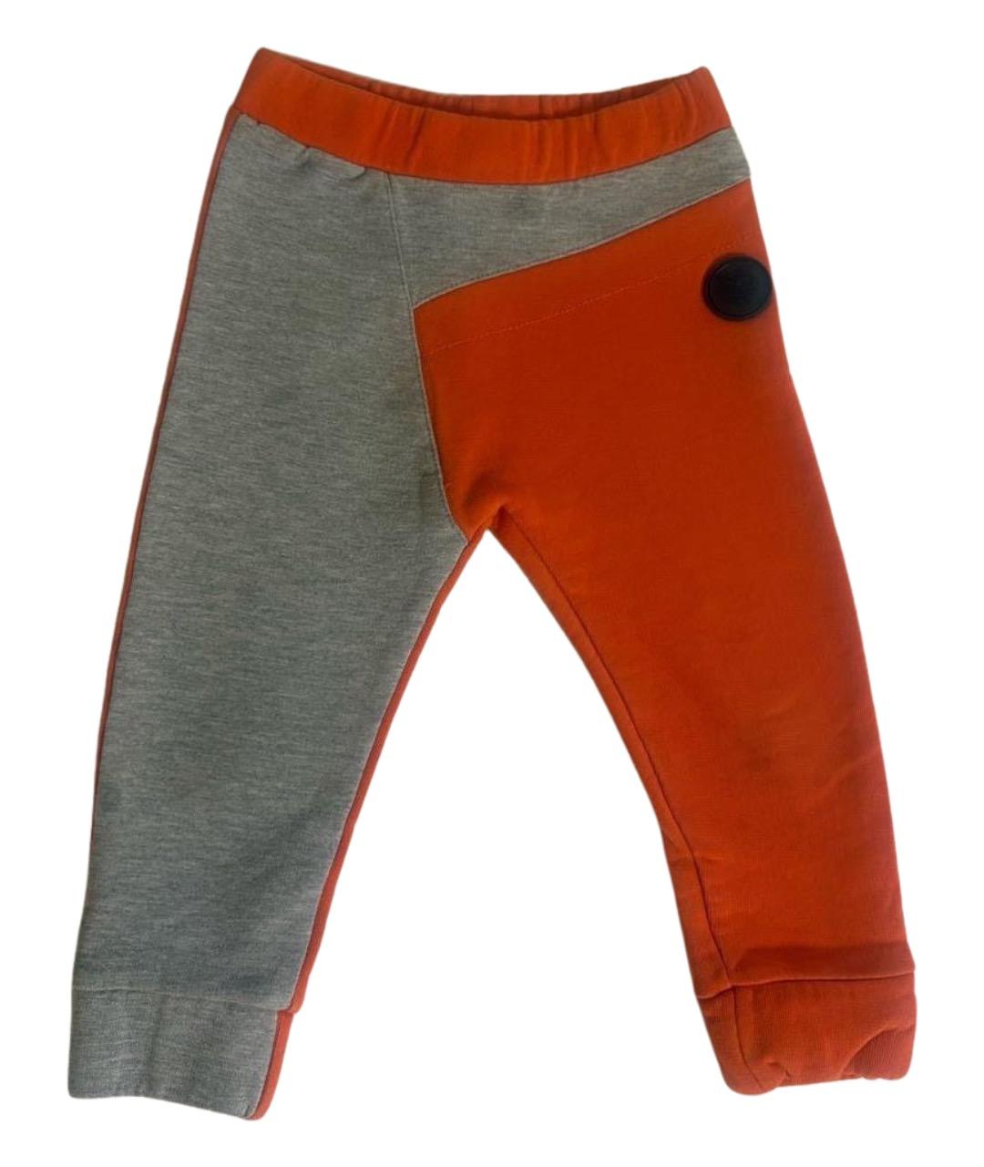 KENZO Оранжевое хлопковые брюки и шорты, фото 1