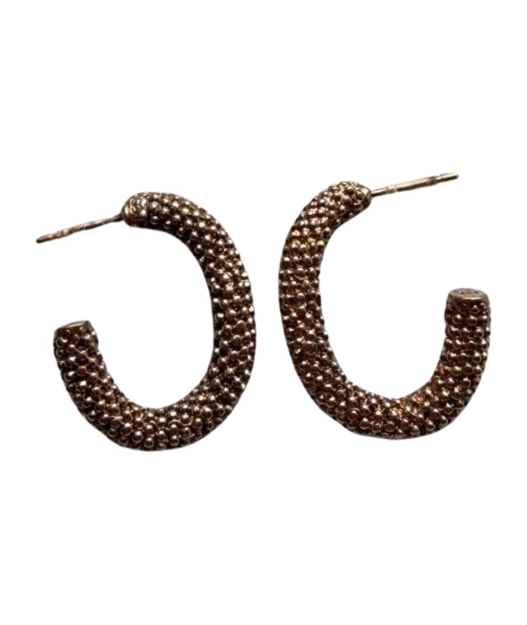 SAINT LAURENT Золотые серьги, фото 1