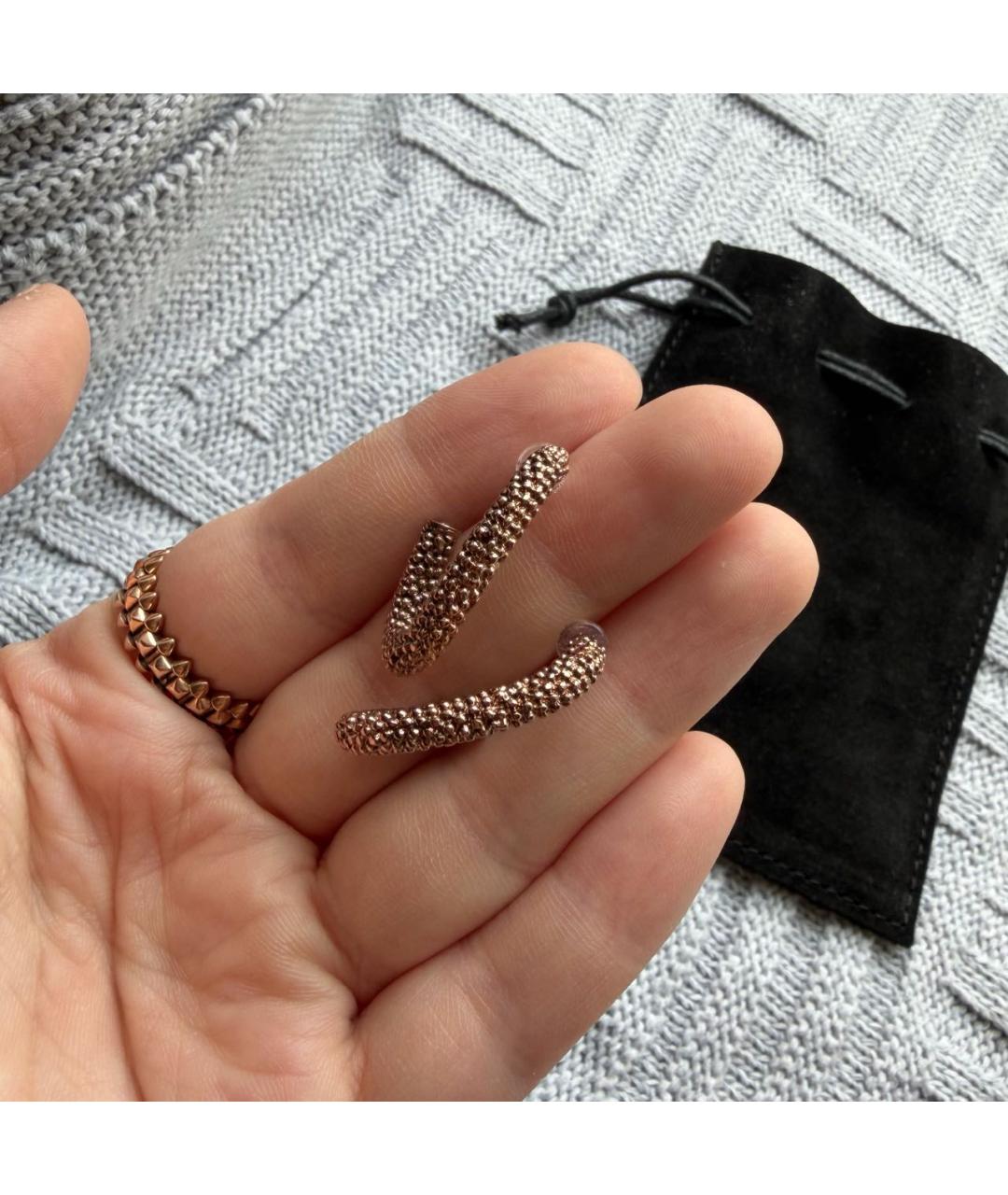 SAINT LAURENT Золотые серьги, фото 6