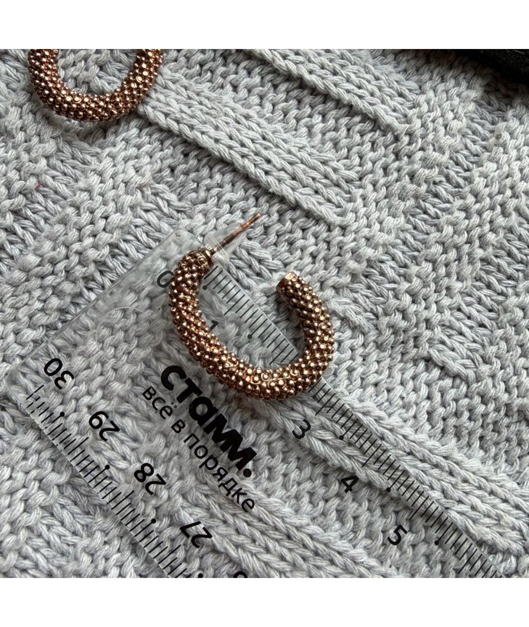 SAINT LAURENT Золотые серьги, фото 5