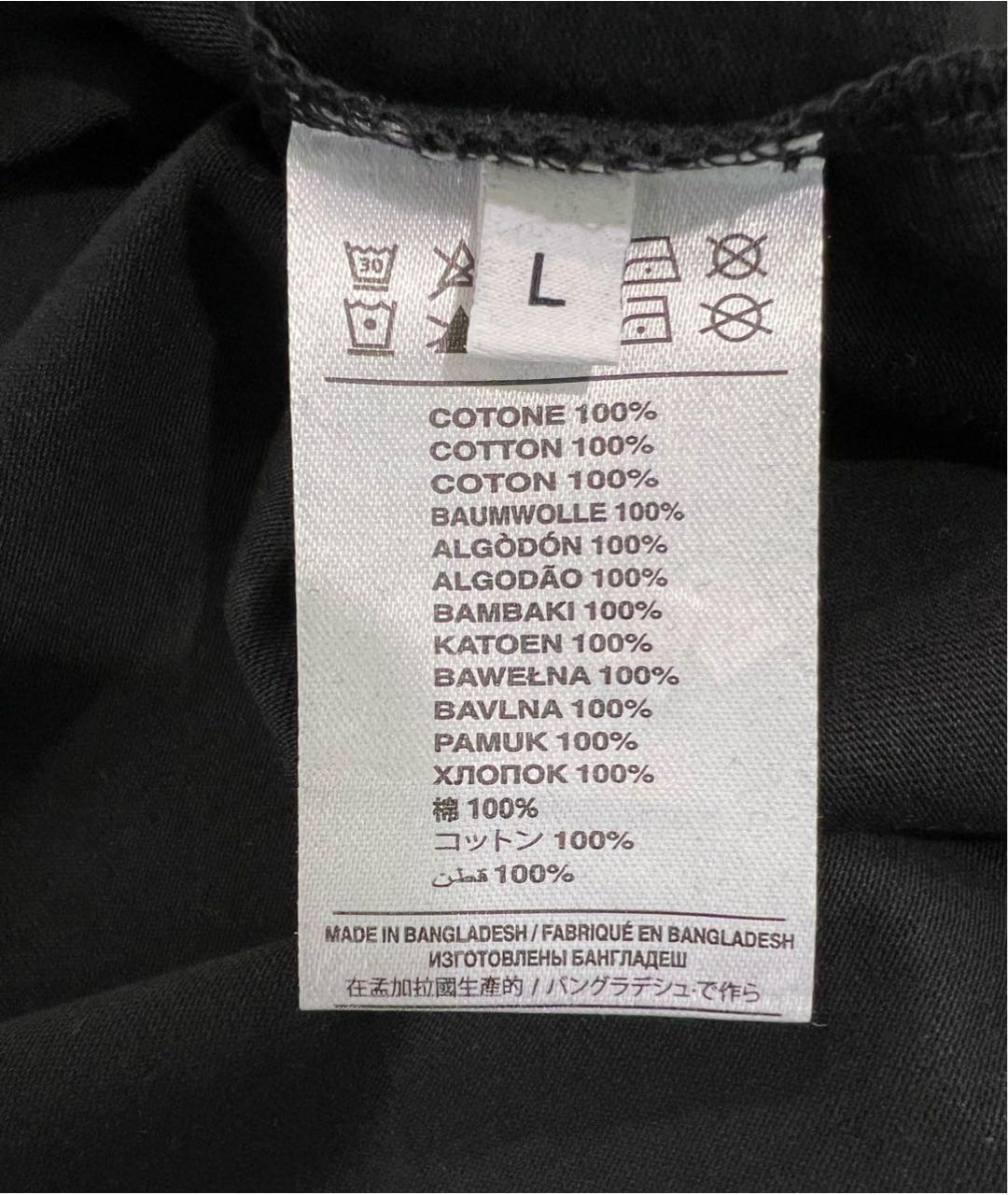 JOHN RICHMOND Черная хлопковая футболка, фото 5