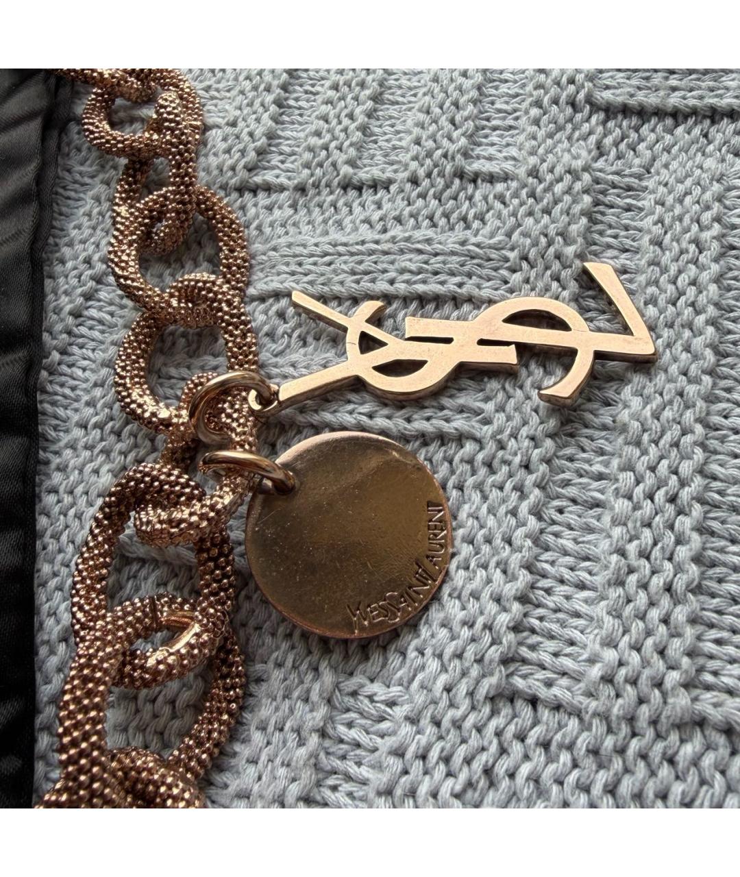 SAINT LAURENT Золотое колье, фото 4