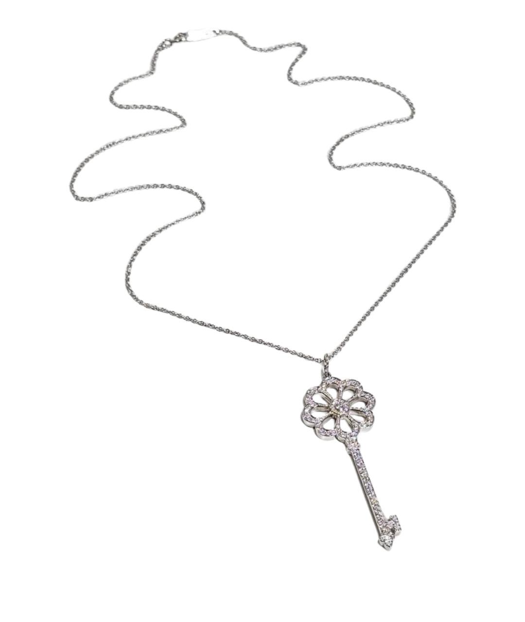 TIFFANY&CO Серебряное платиновое колье, фото 1