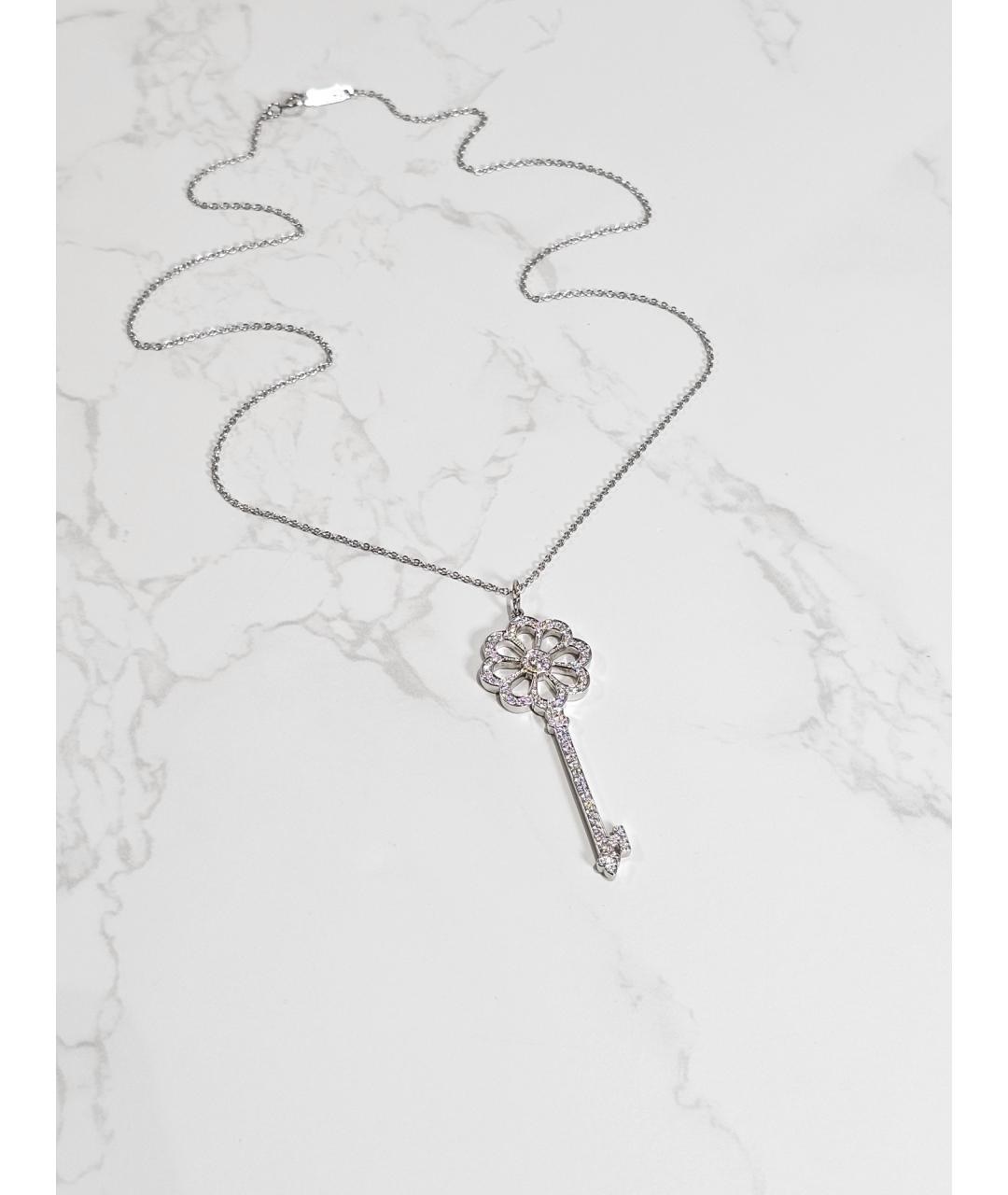 TIFFANY&CO Серебряное платиновое колье, фото 3