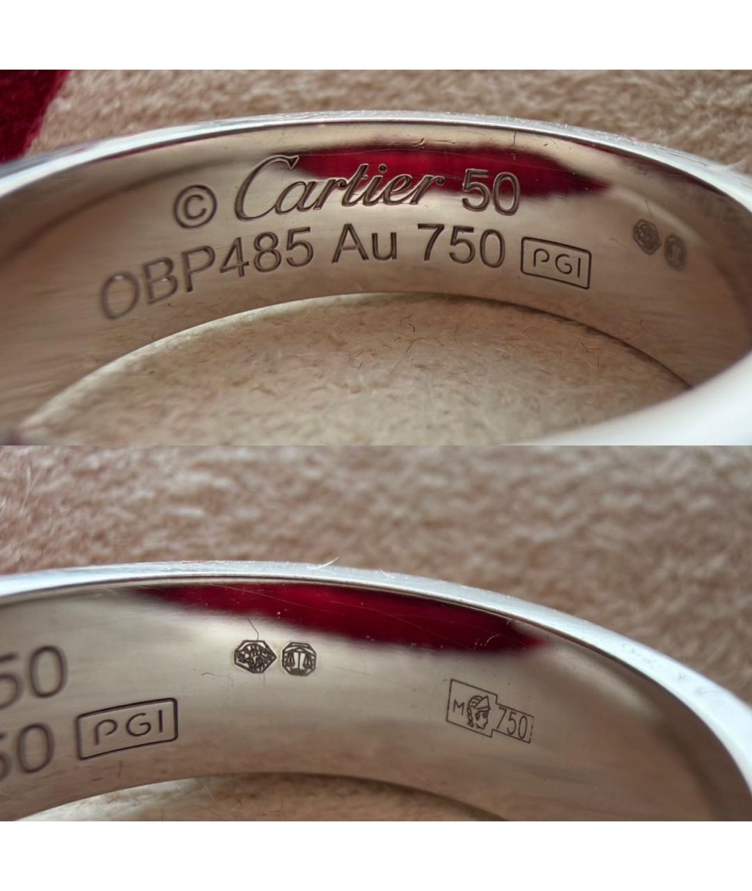 CARTIER Серебряное кольцо из белого золота, фото 8